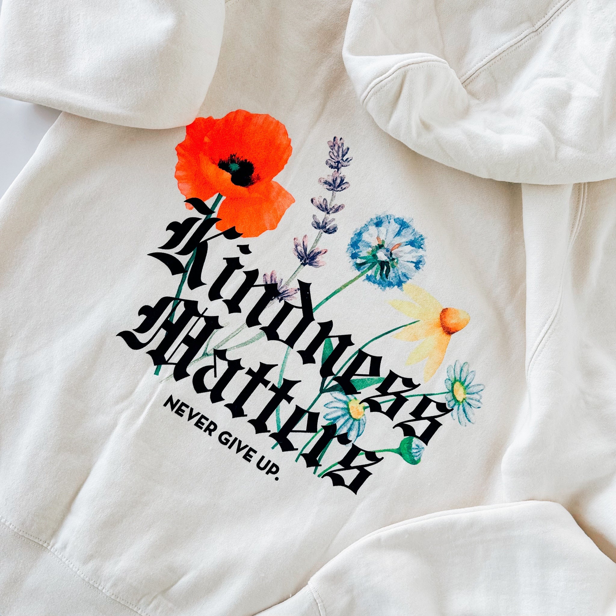 KINDNESS MATTERS OG FLORAL PREMIUM HOODIE