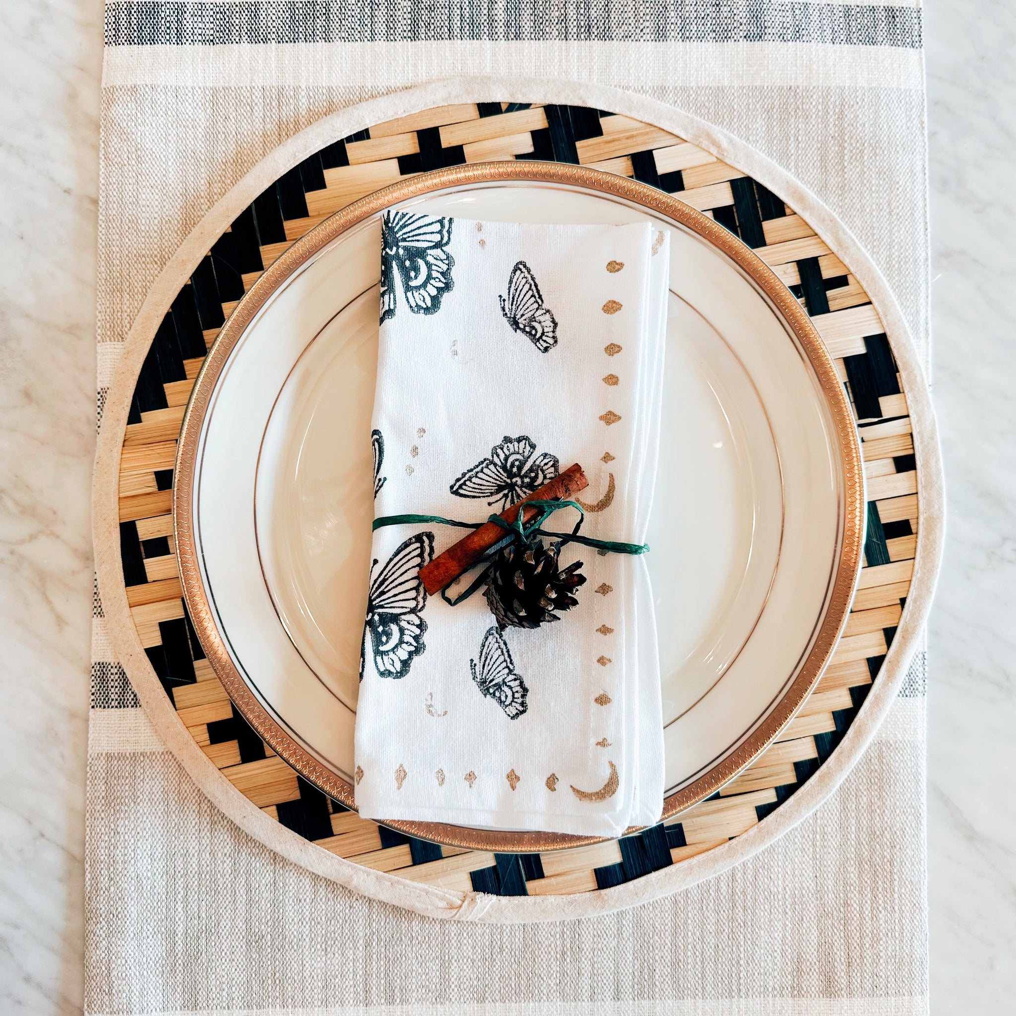 NGU X MENDED BUTTERFLY DINNER NAPKINS (SET OF 4)