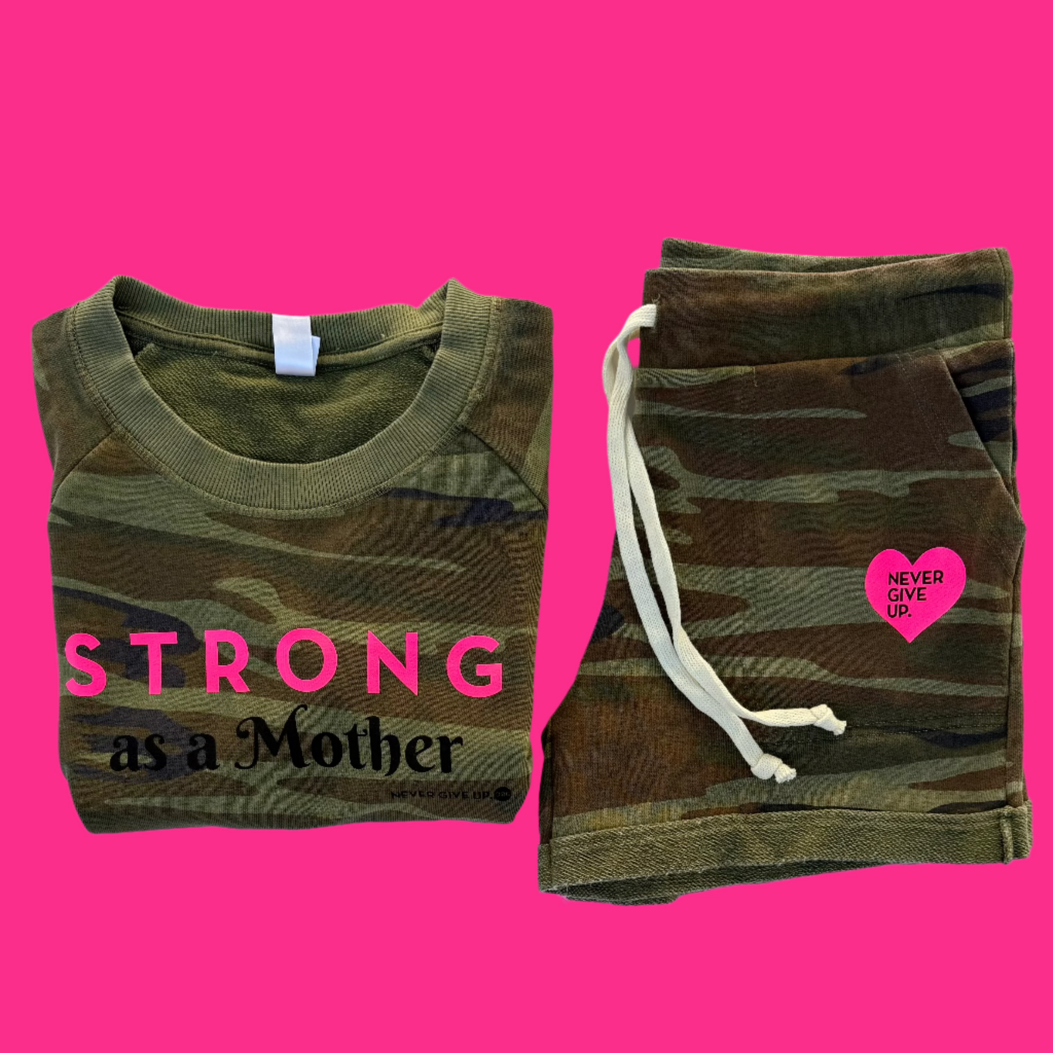 CAMO HEART SHORTS