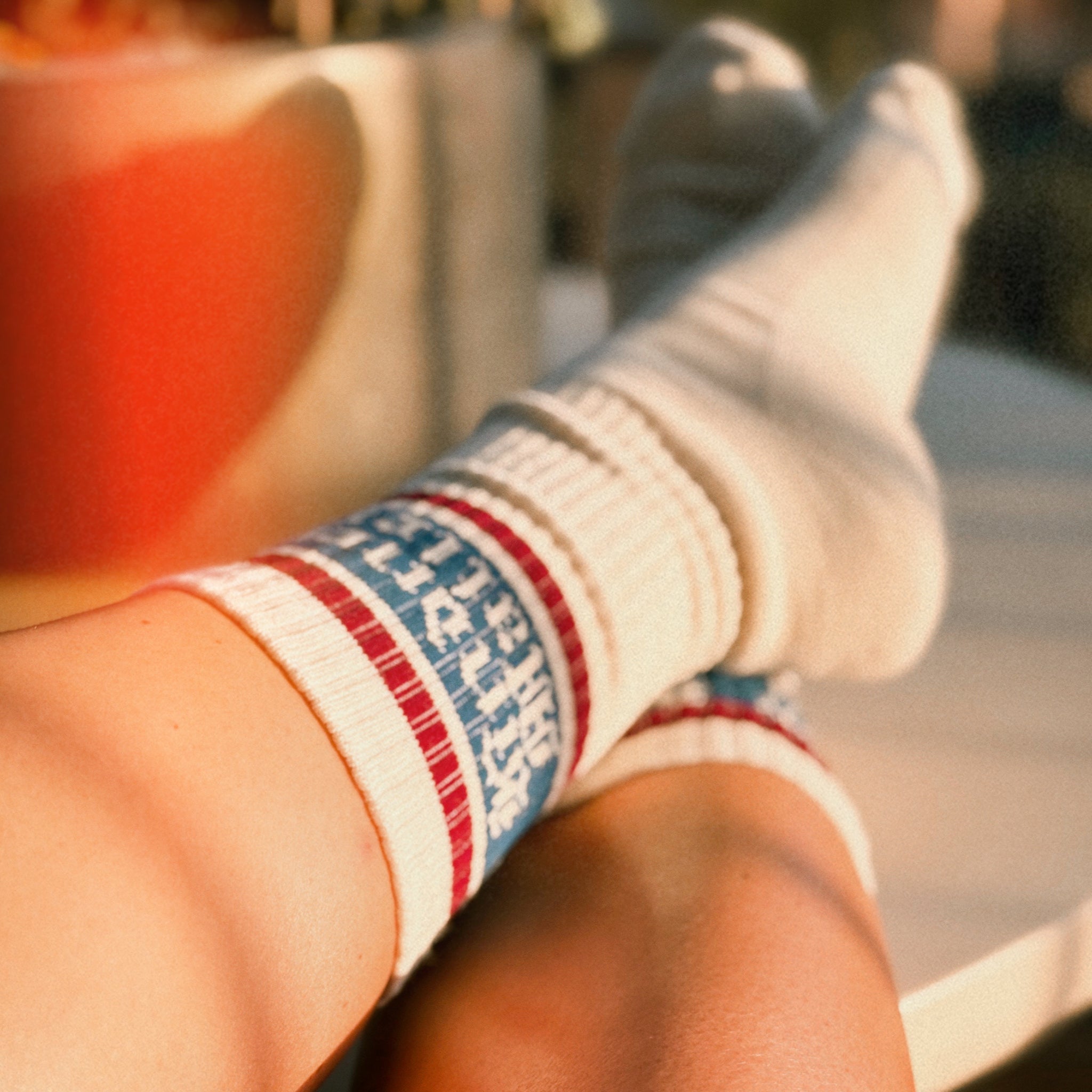 KINDNESS MATTERS STRIPED CREW SOCKS