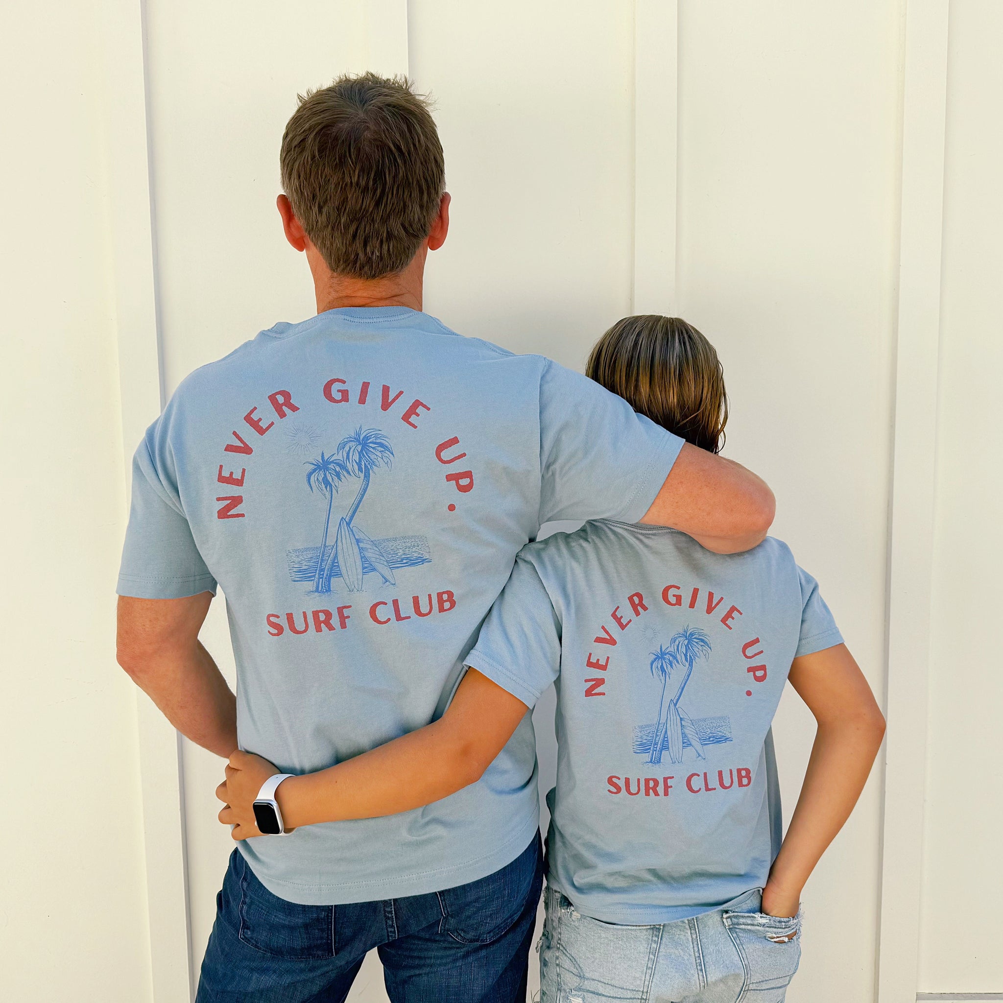 NEVER GIVE UP. SURF CLUB