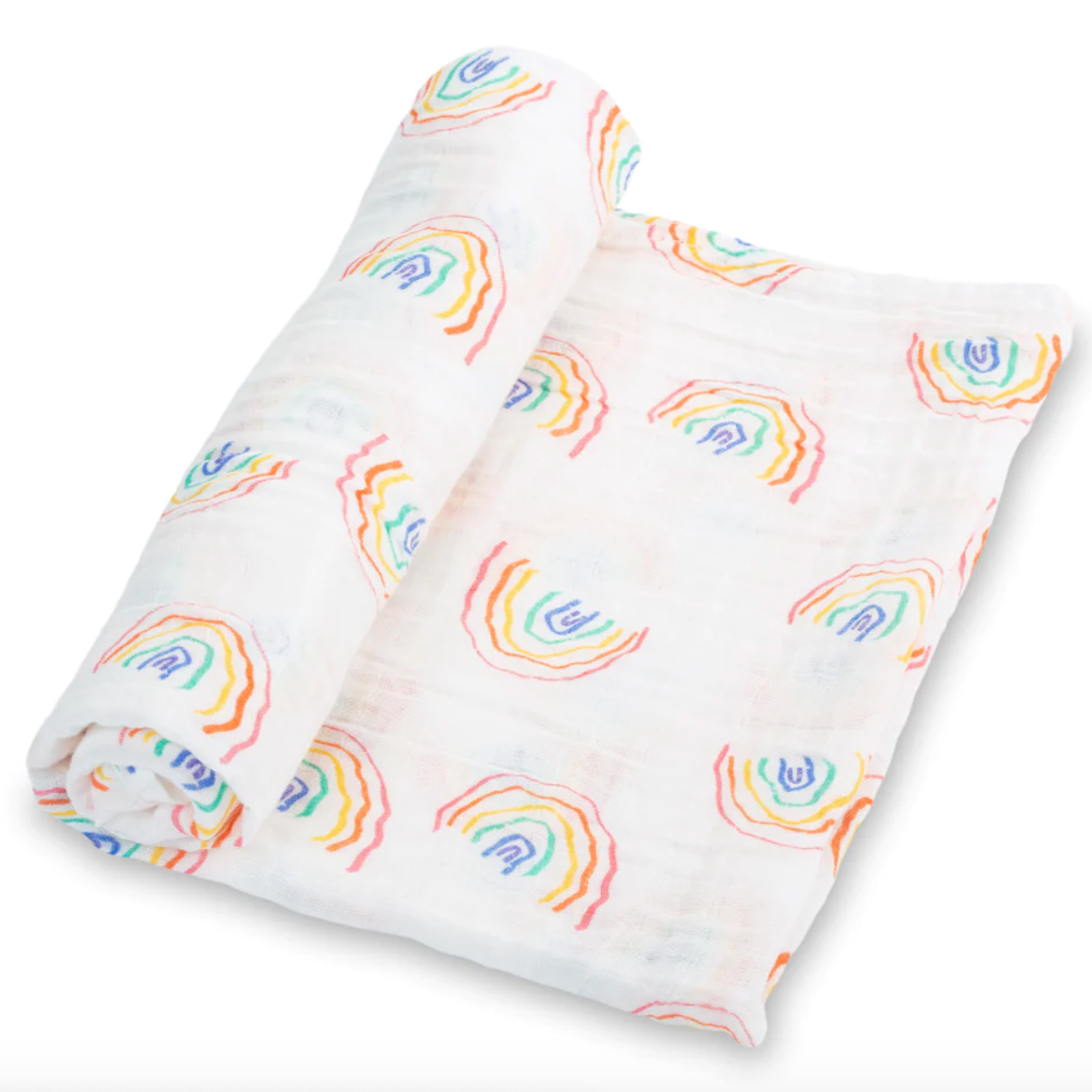 rainbow swaddle blanket
