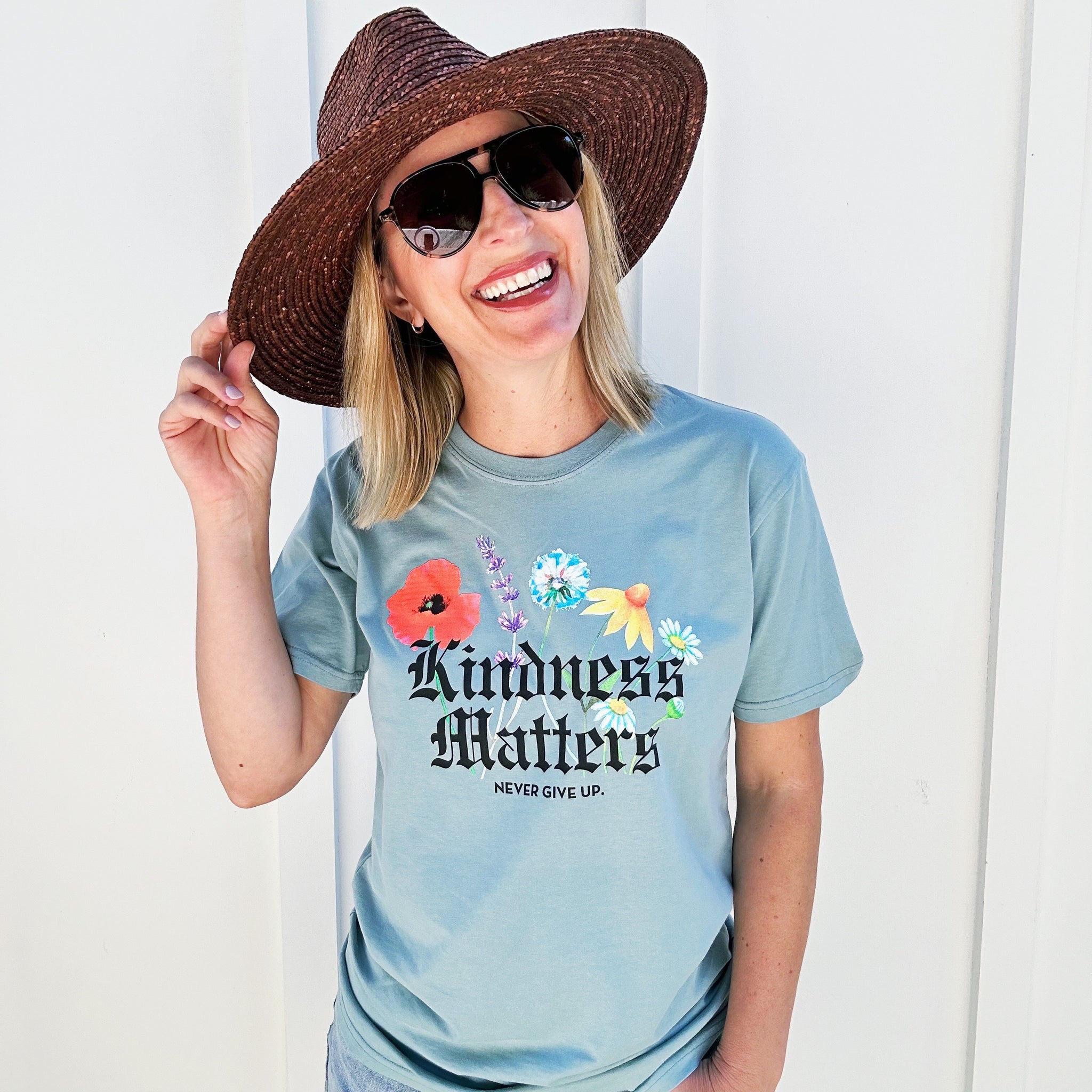 KINDNESS MATTERS OG FLORAL TEE
