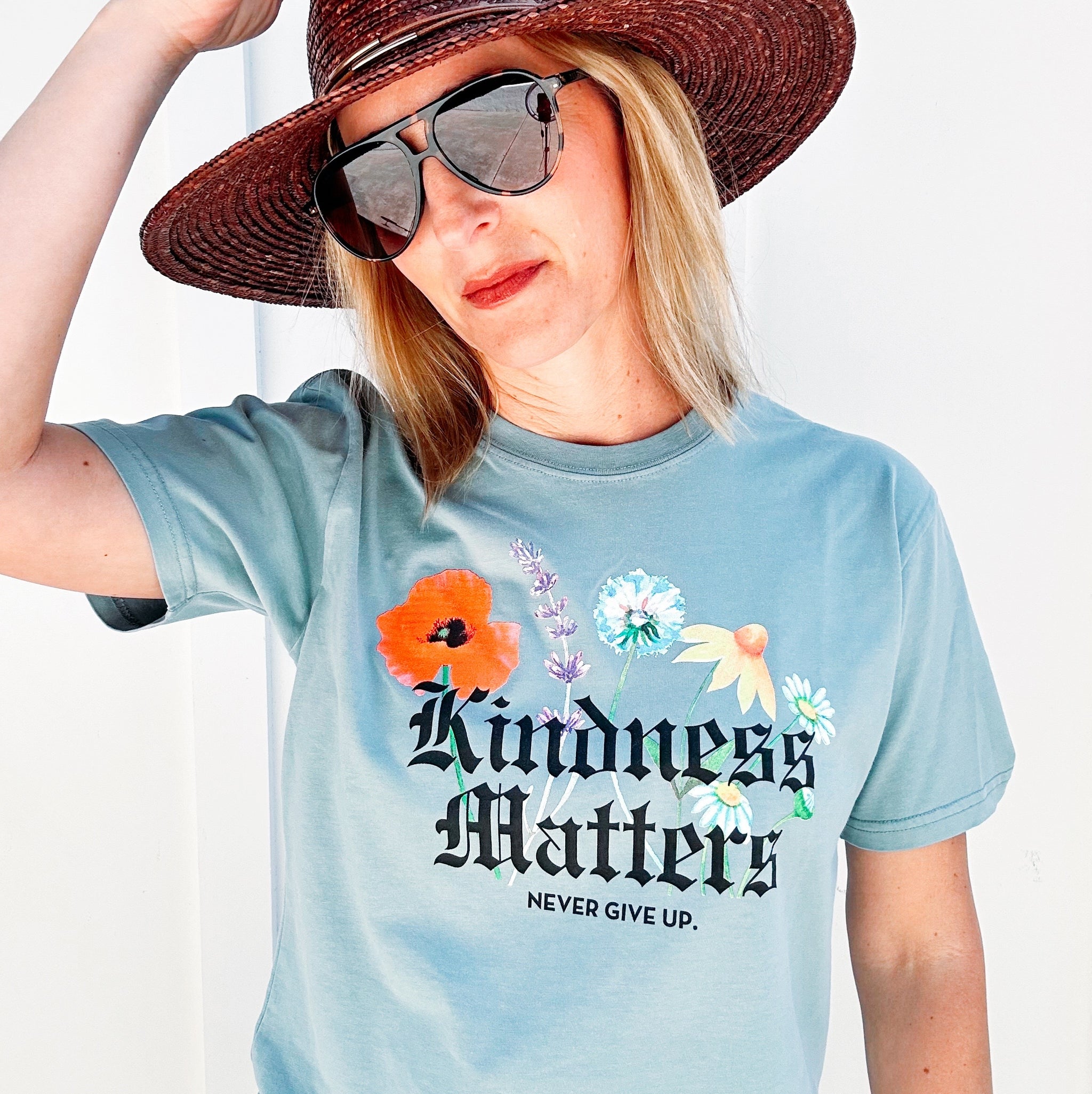 KINDNESS MATTERS OG FLORAL TEE