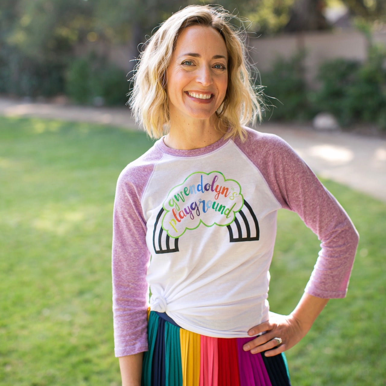 UNISEX GWENDOLYN'S PLAYGROUND BASEBALL TEE