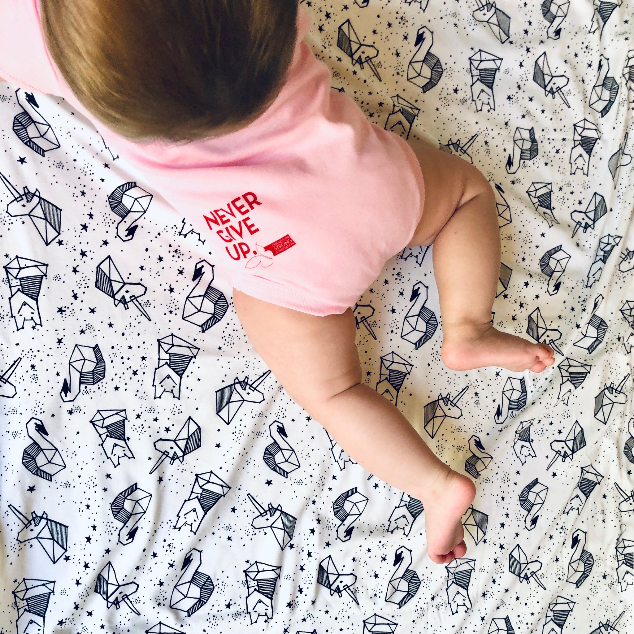 BABY PINK & RED SIGNATURE ONESIE