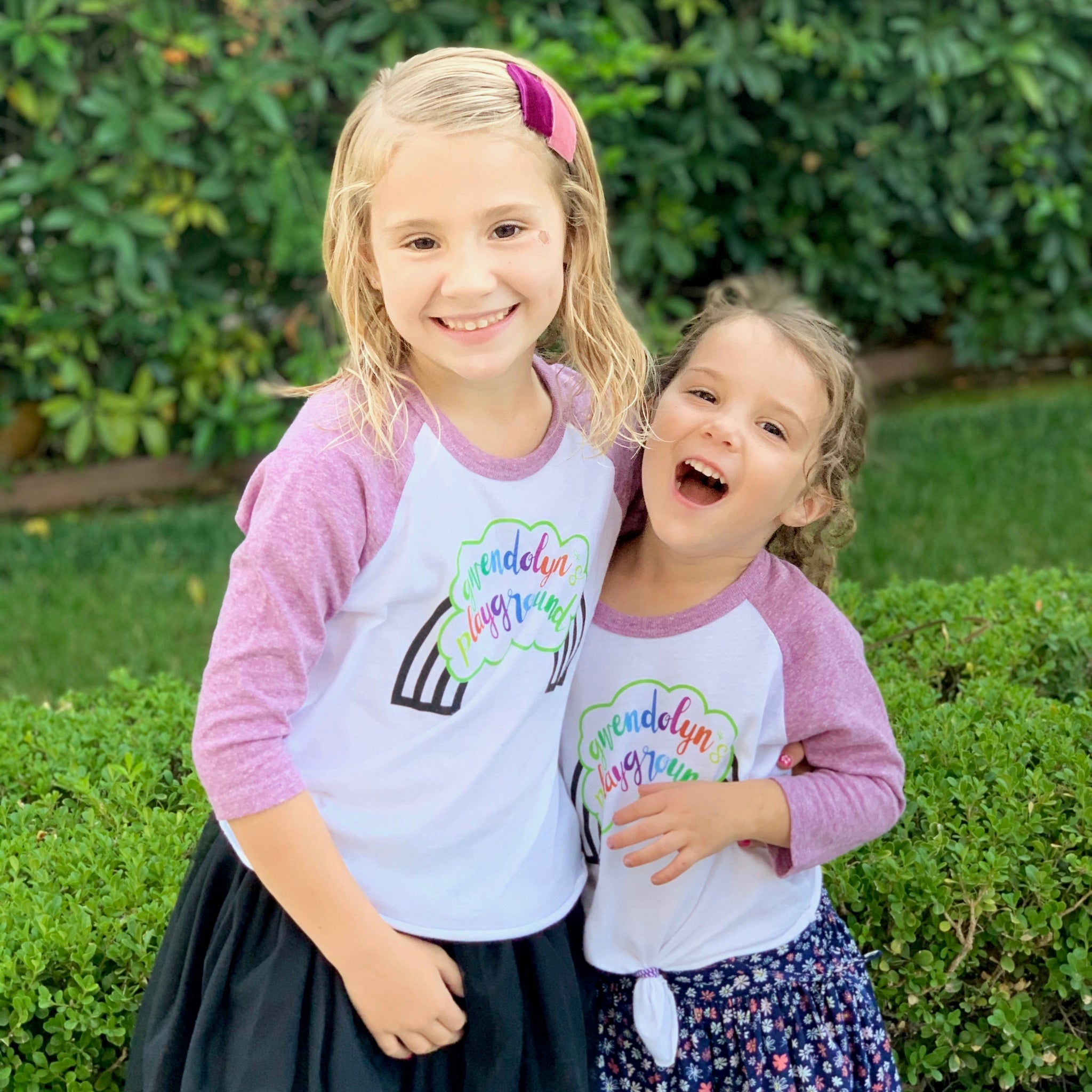 KIDS GWENDOLYN'S PLAYGROUND BASEBALL TEE