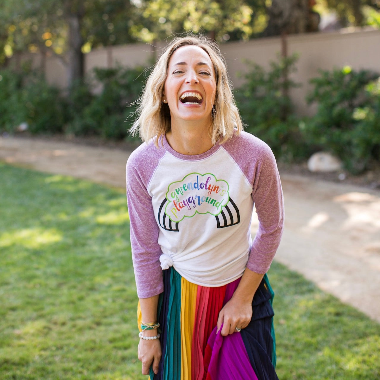 UNISEX GWENDOLYN'S PLAYGROUND BASEBALL TEE