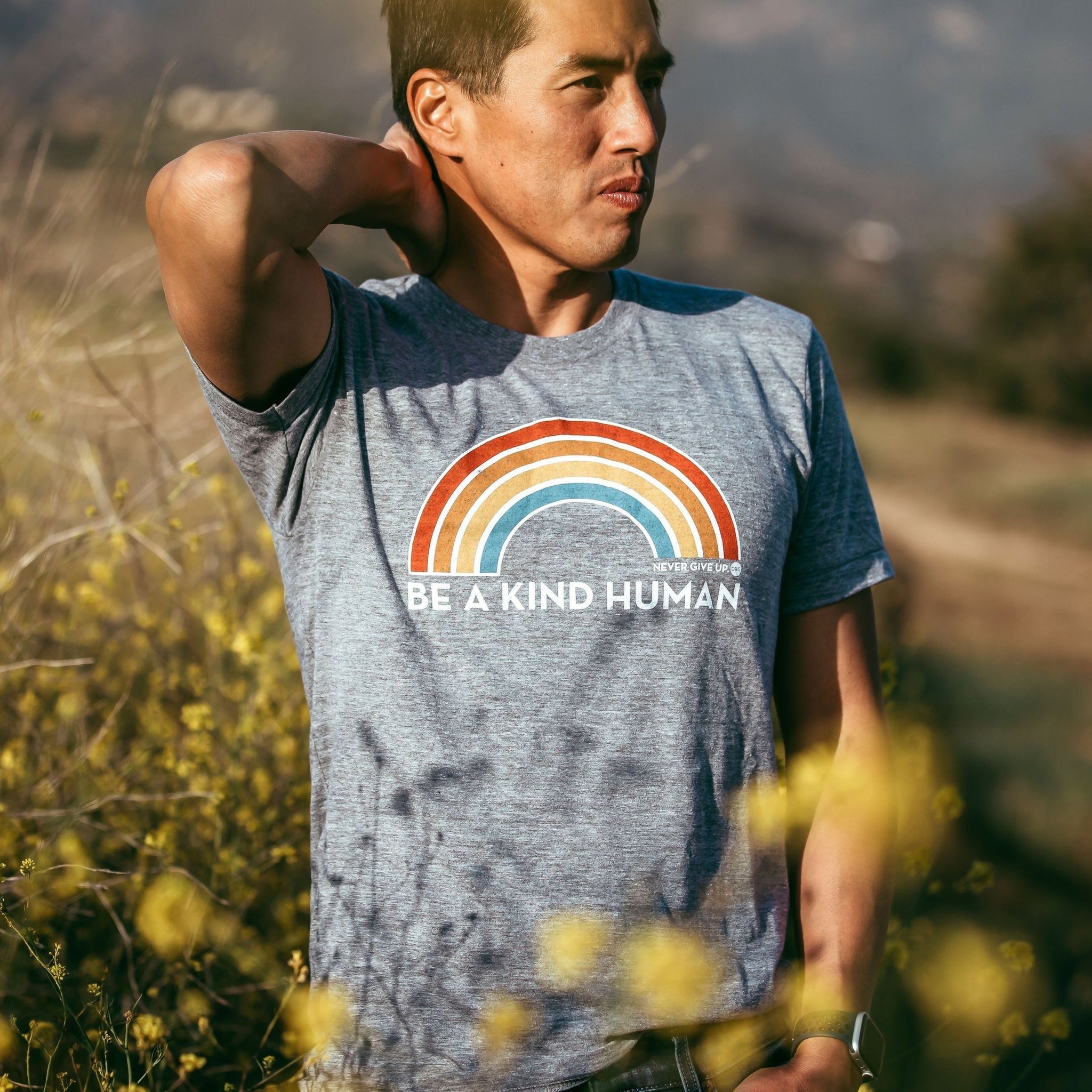 BE A KIND HUMAN (RAINBOW) TEE