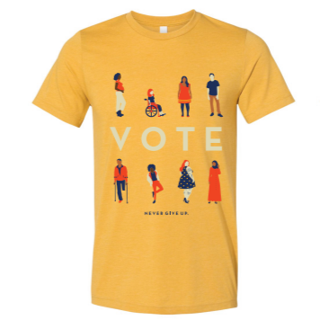 VOTE TEE (MUSTARD)