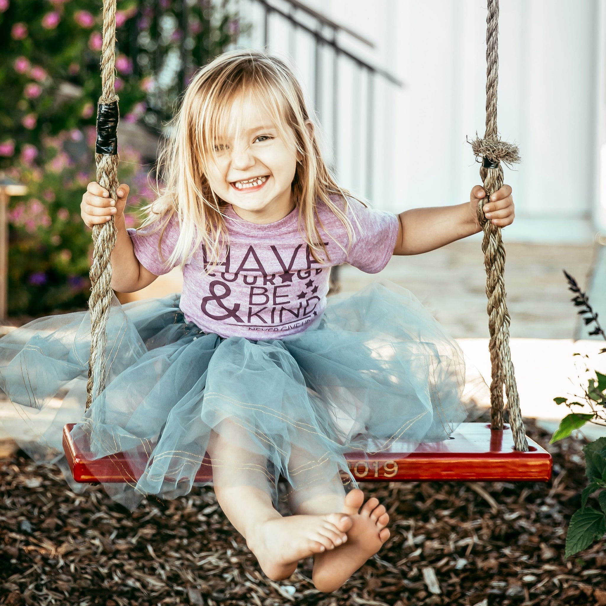 HAVE COURAGE & BE KIND TEE (LILAC)