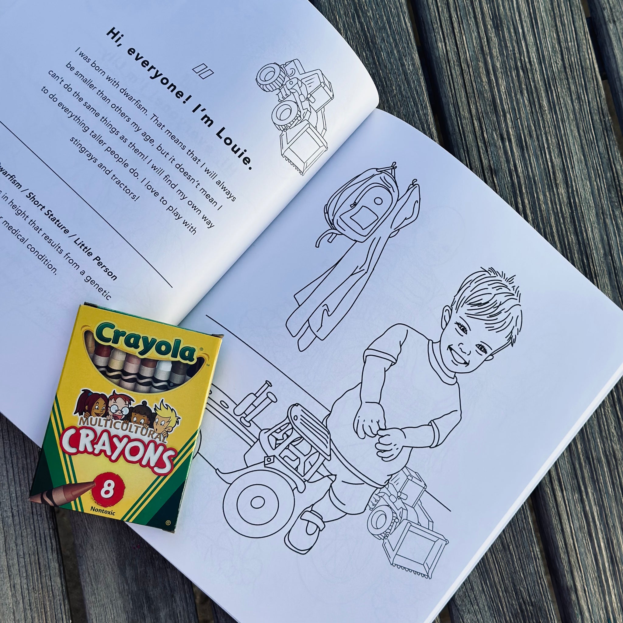 COLORING BOOK & CRAYONS - NO SUCH THING AS NORMAL
