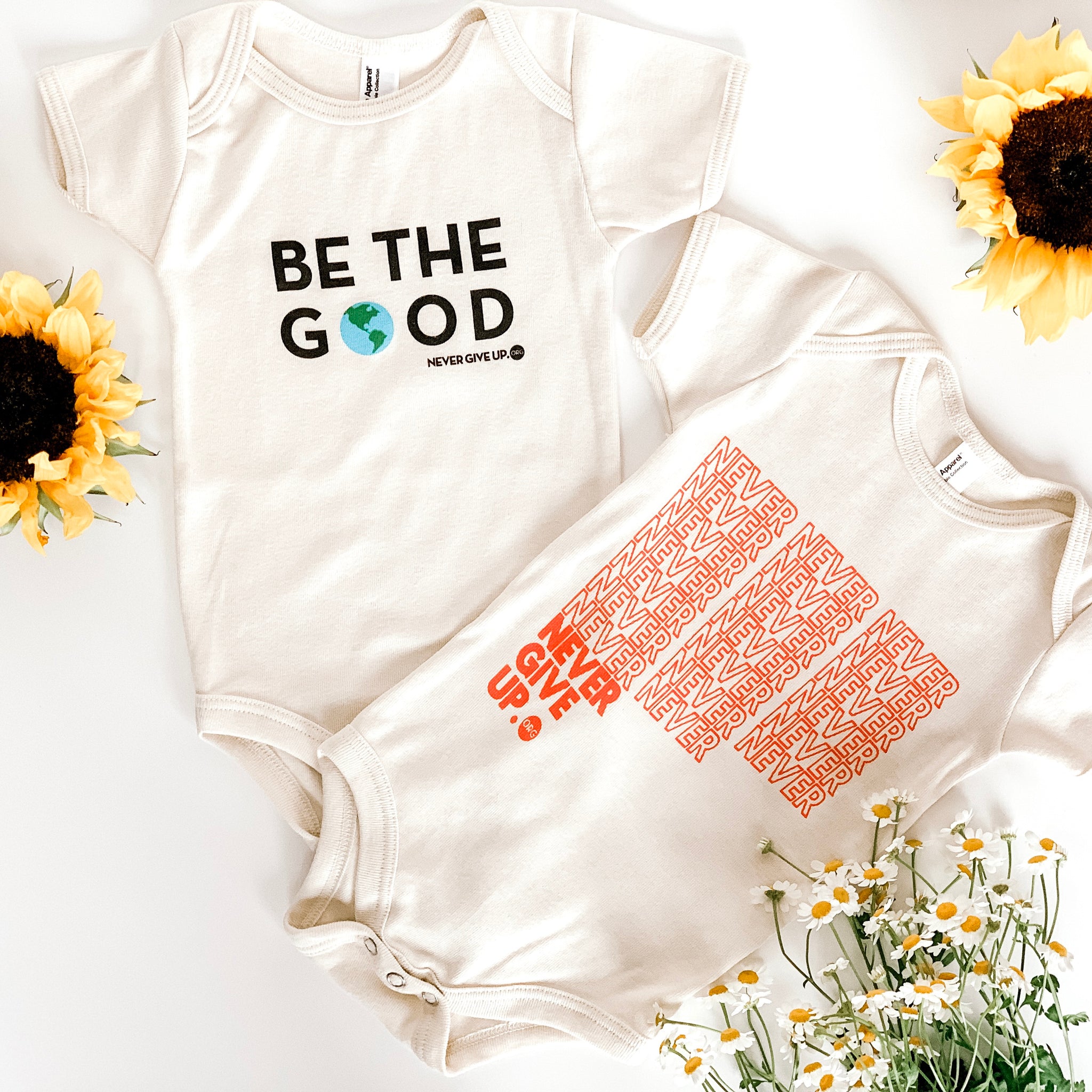 BABY INFINITE NEVER GIVE UP. ONESIE