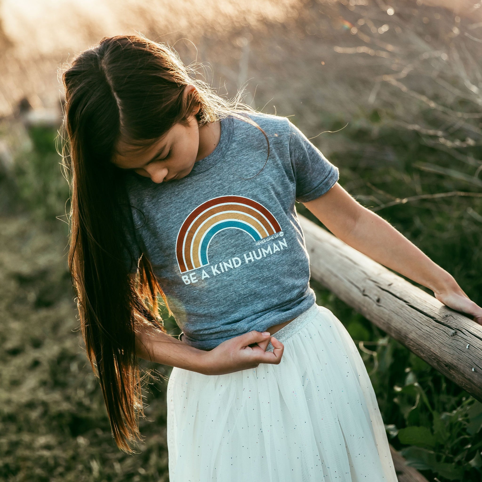 BE A KIND HUMAN (RAINBOW) TEE