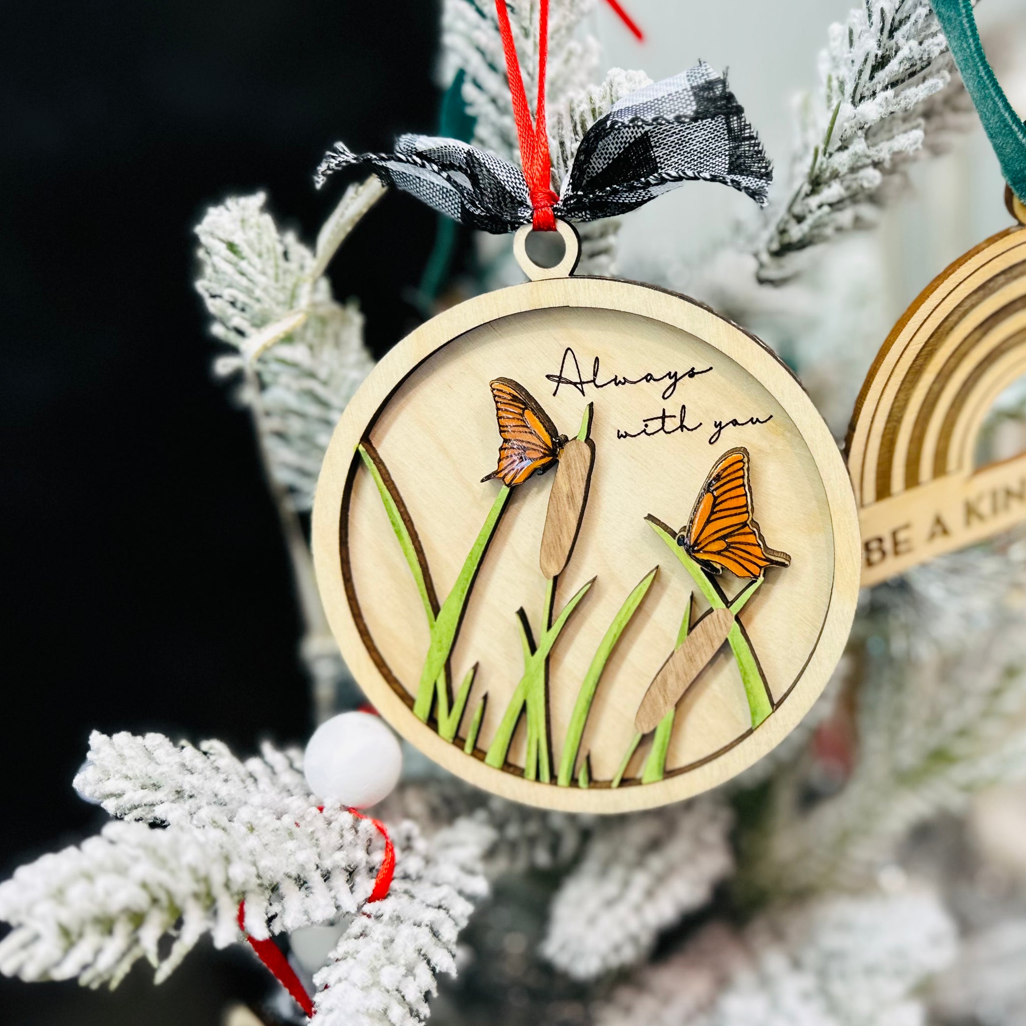 ALWAYS WITH YOU BUTTERFLY ORNAMENT