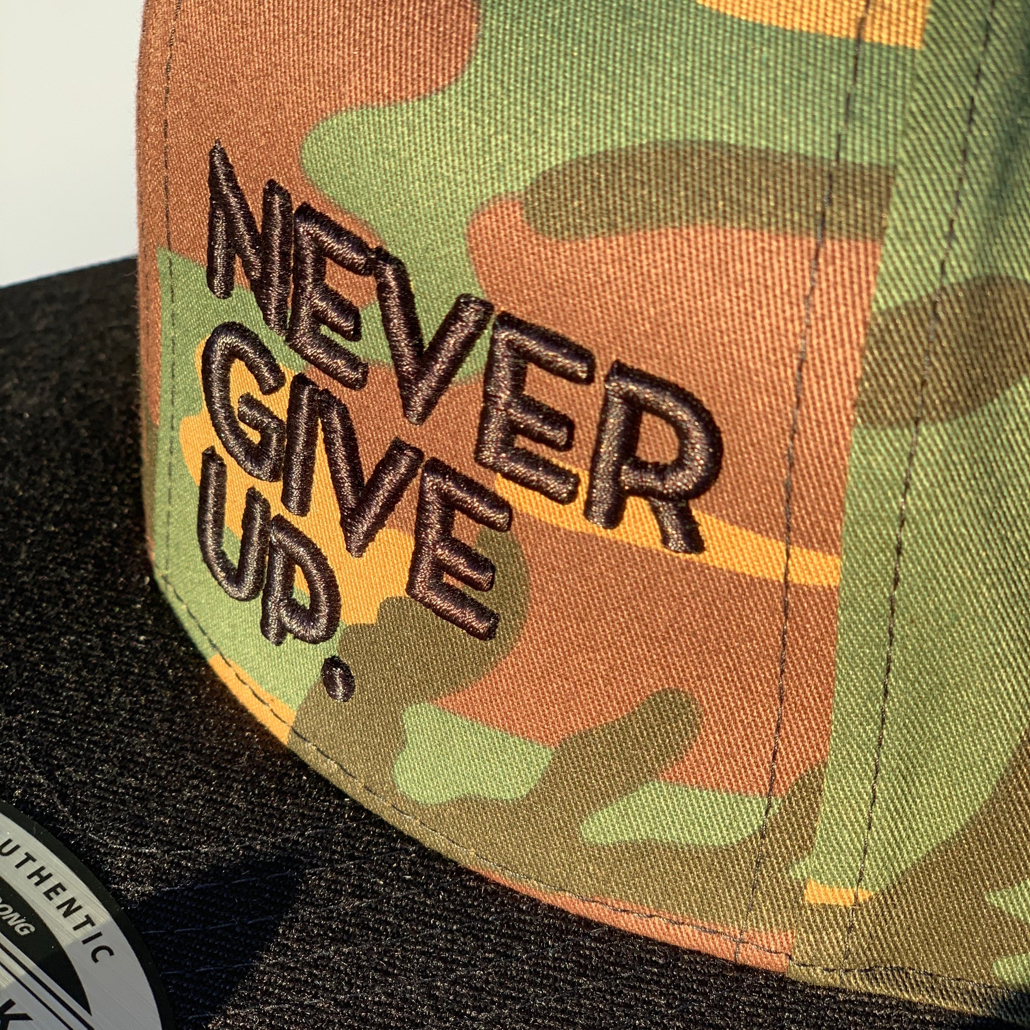 3D CAMO NEVER GIVE UP. HAT