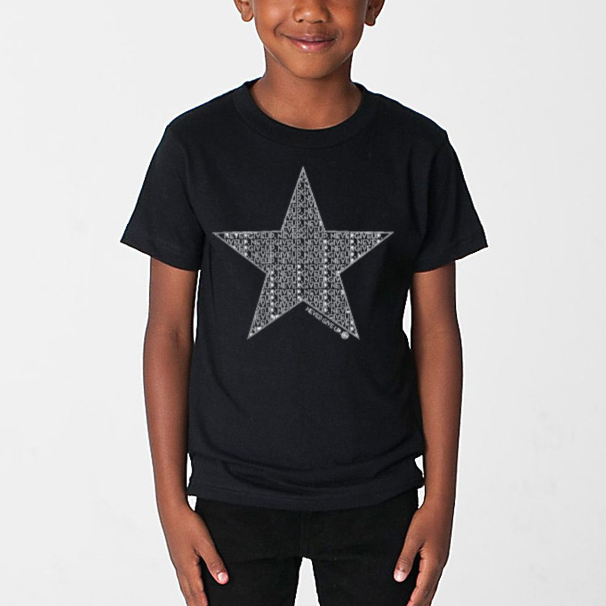 KIDS STAR NEVER GIVE UP. TEE